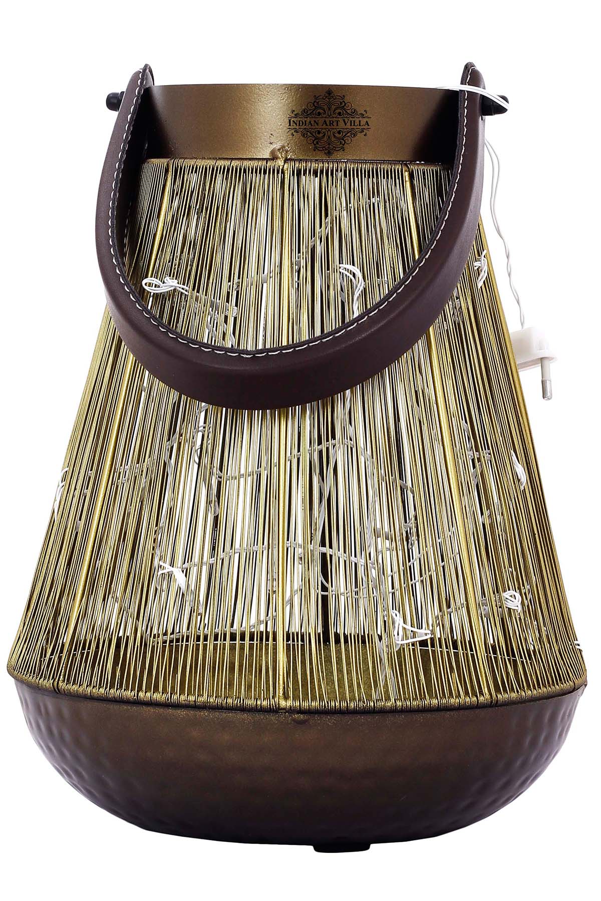 Handcrafted Wiring Design Lamp With handle, Width 20.83 CMS
