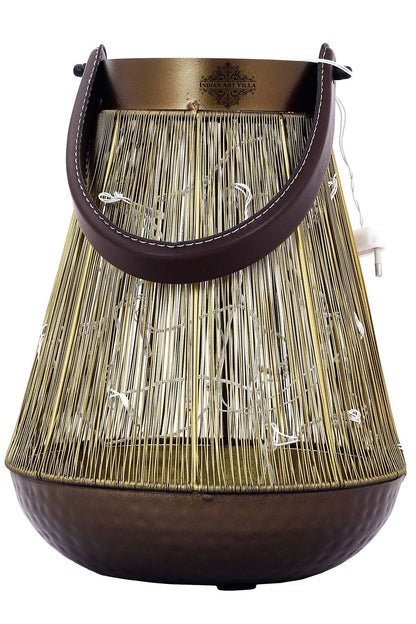 Handcrafted Wiring Design Lamp With handle, Width 20.83 CMS