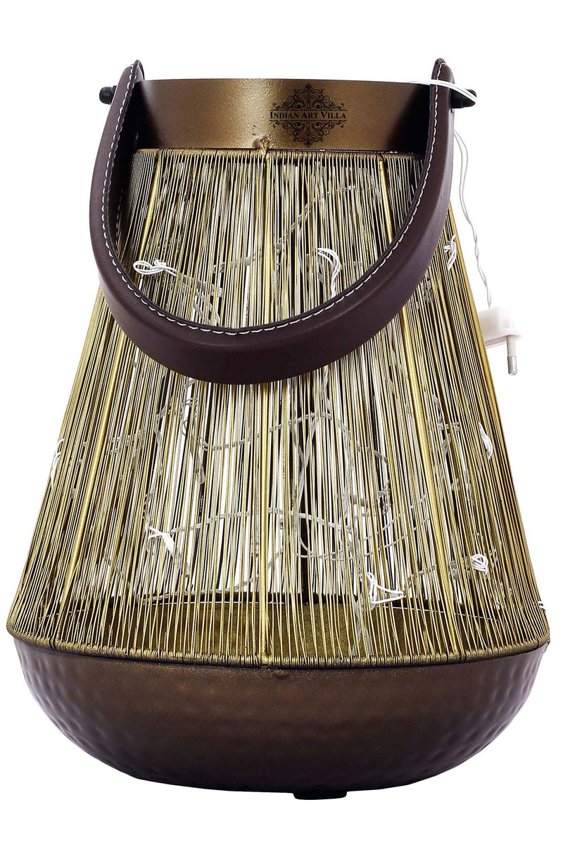 Handcrafted Wiring Design Lamp With handle, Width 20.83 CMS
