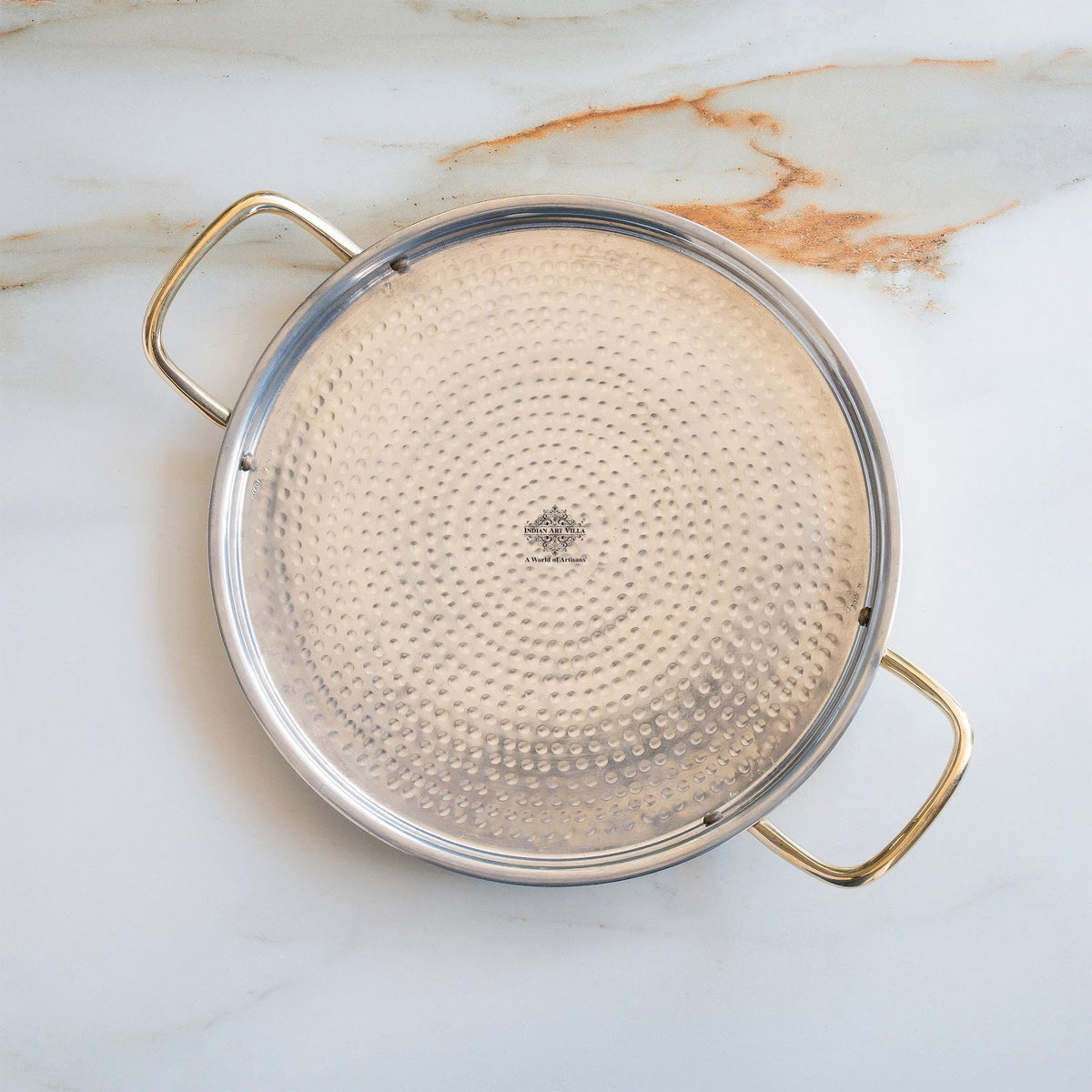 Brass Dosa Tawa with Tin Linning & Dual Handles