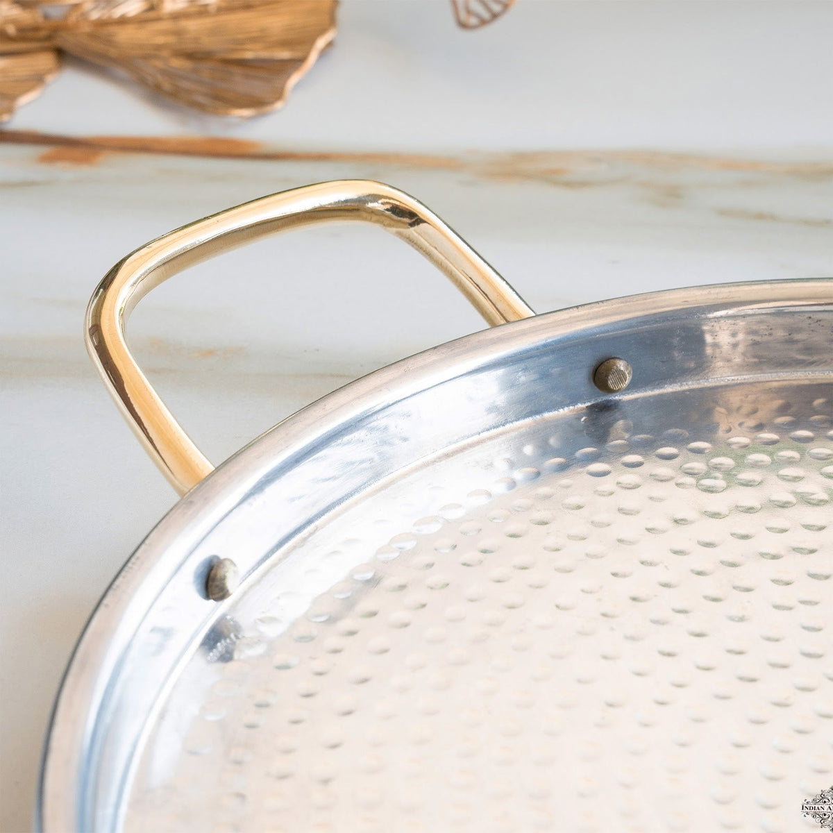 Brass Dosa Tawa with Tin Linning & Dual Handles