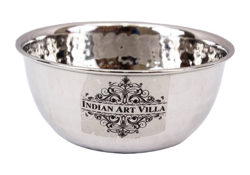 Handmade Pure Steel Hammered Design Soup Bowl 280 ML