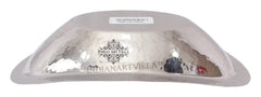 Steel Hammered Design Oval Bread Basket