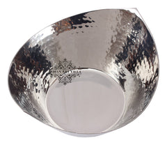 Pure Steel Hammered Design Cut Beetel Bowl