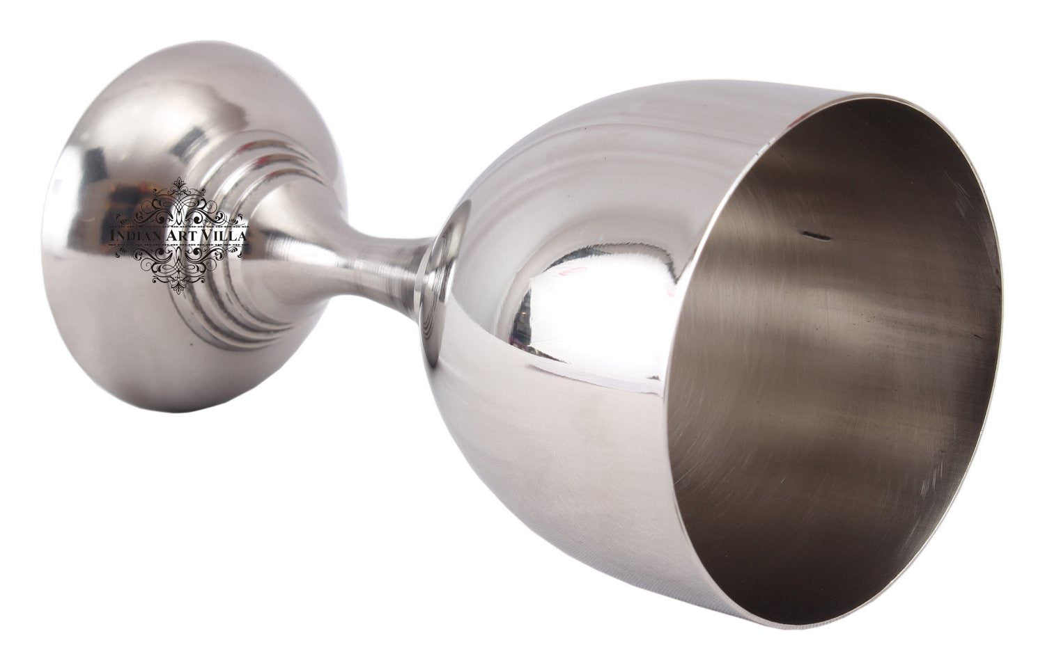 Steel Goblet Wine Glass with Stand, 270 ML