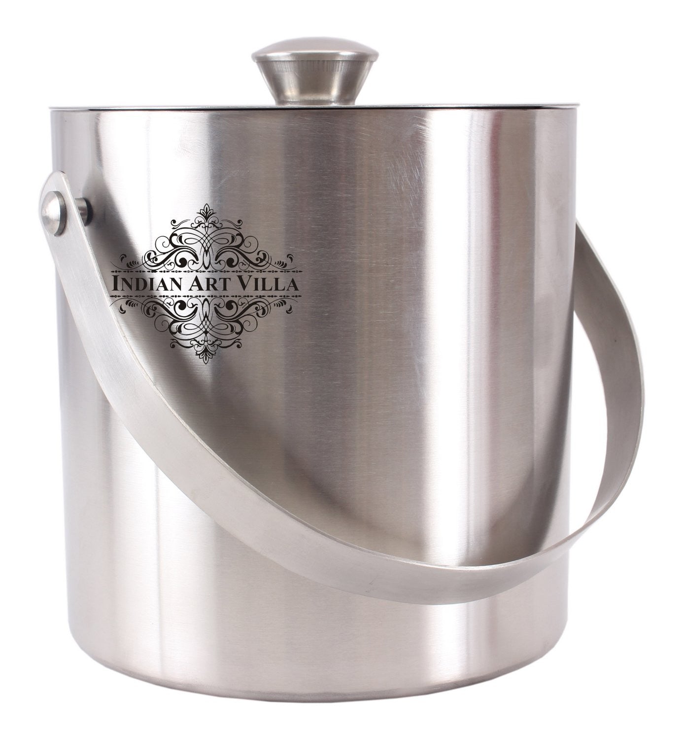 Pure Steel Plain Design Ice Bucket