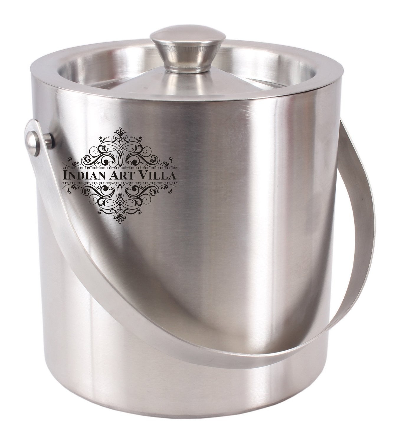 Pure Steel Plain Design Ice Bucket