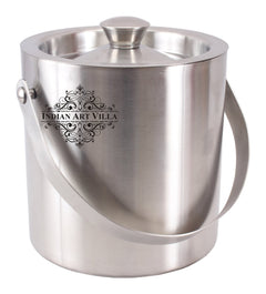 Pure Steel Plain Design Ice Bucket