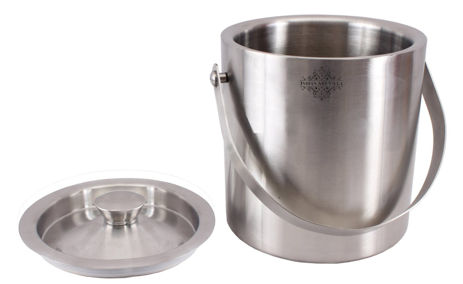 Pure Steel Plain Design Ice Bucket