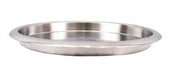 Stainless Steel Hammered Plate Thali | Serving Food Dishes Home Hotel Restaurant | Diameter 34.29 cm