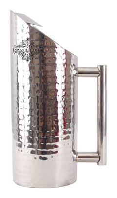 Handmade Pure Steel Designer Cut Jug, Drinkware, Serveware -1500 ML