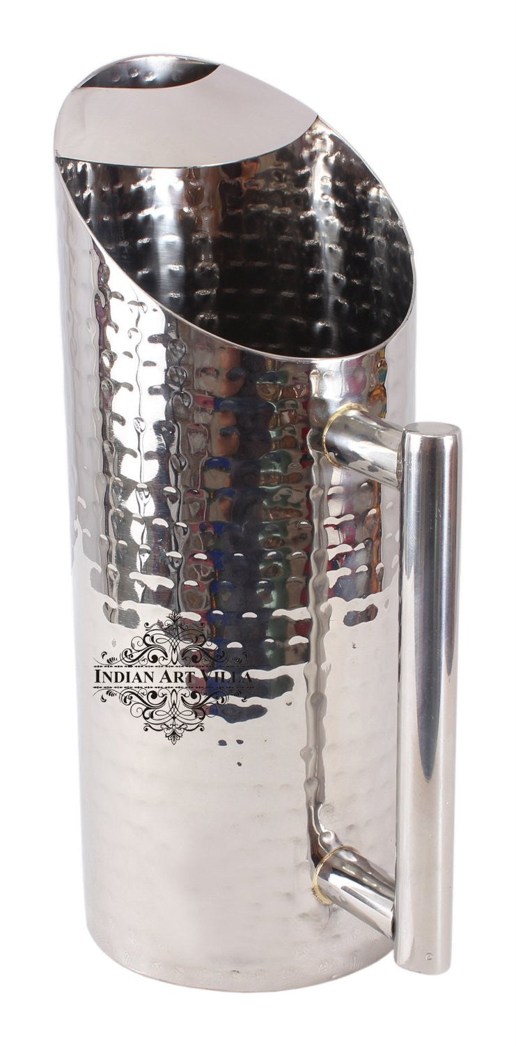 Handmade Pure Steel Designer Cut Jug, Drinkware, Serveware -1500 ML