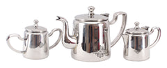 Handmade Pure Steel Plain Design Milk, Tea and Sugar Pot -8.5 cm width