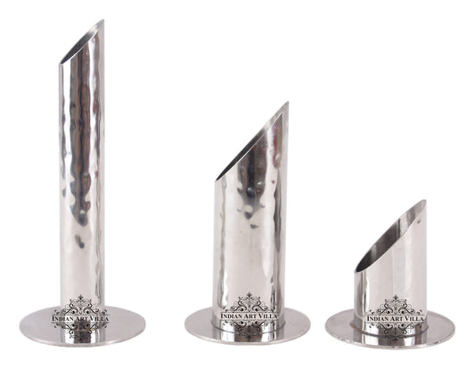 Steel Cut Set of 1 Bud Vase,Straw Holder,Toothpic Holder