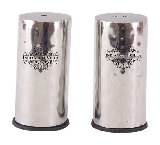 Pure Steel Cylinder Design Salt & Pepper Shaker