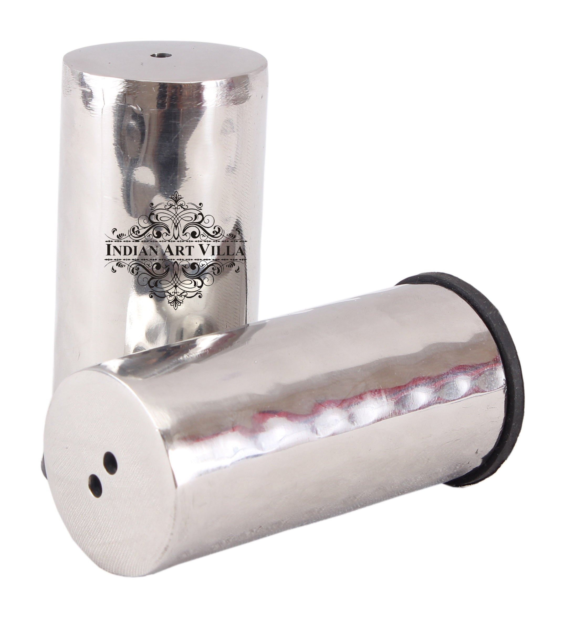 Pure Steel Cylinder Design Salt & Pepper Shaker