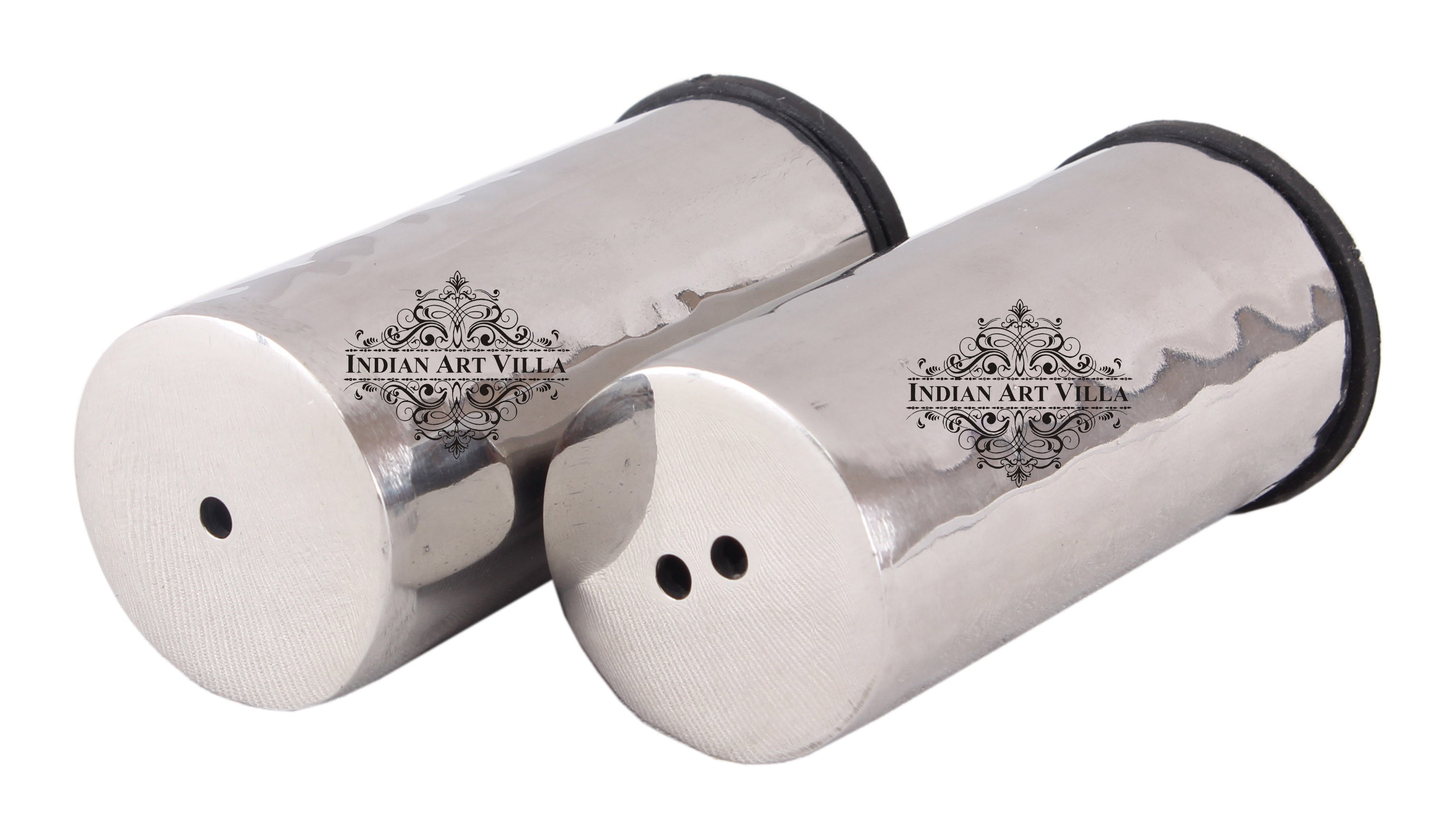 Pure Steel Cylinder Design Salt & Pepper Shaker
