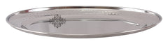 Steel Oval Tray Platter, Hammered Design,  Set of 2 Platter, 30.48 CMS