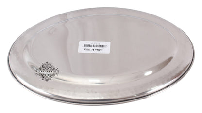 Steel Oval Tray Platter, Hammered Design,  Set of 2 Platter, 30.48 CMS