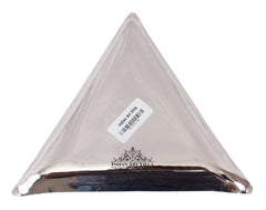Pure Steel Triangular Tray Platter, Hammered Design, Set of 2 Tray Platter