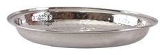 Steel Oval Platter, Hammered Design, Set of 2 Oval Platter