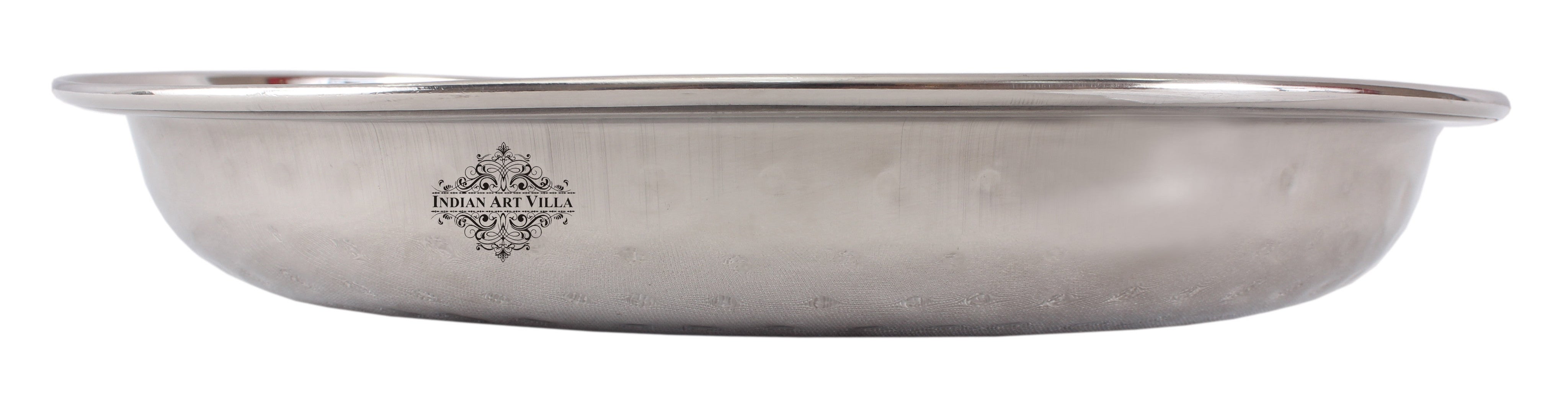 Steel Oval Platter, Hammered Design, Set of 2 Oval Platter