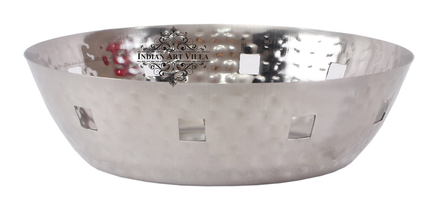 Steel 1 Round Bread Basket with 1 Oval Bread Basket