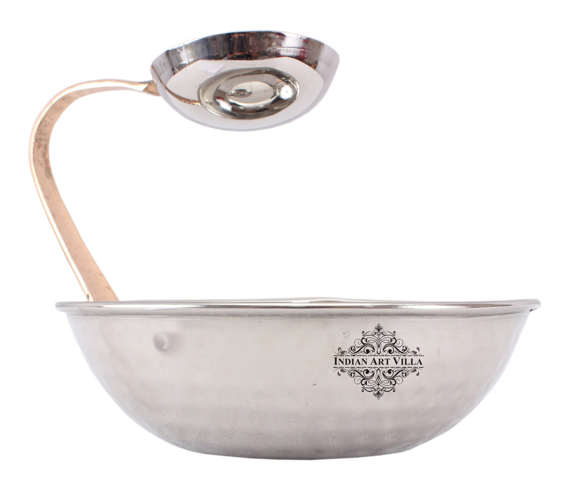 Steel Set of 3 Chip N Dip Platter With Attached Chutney Bowl