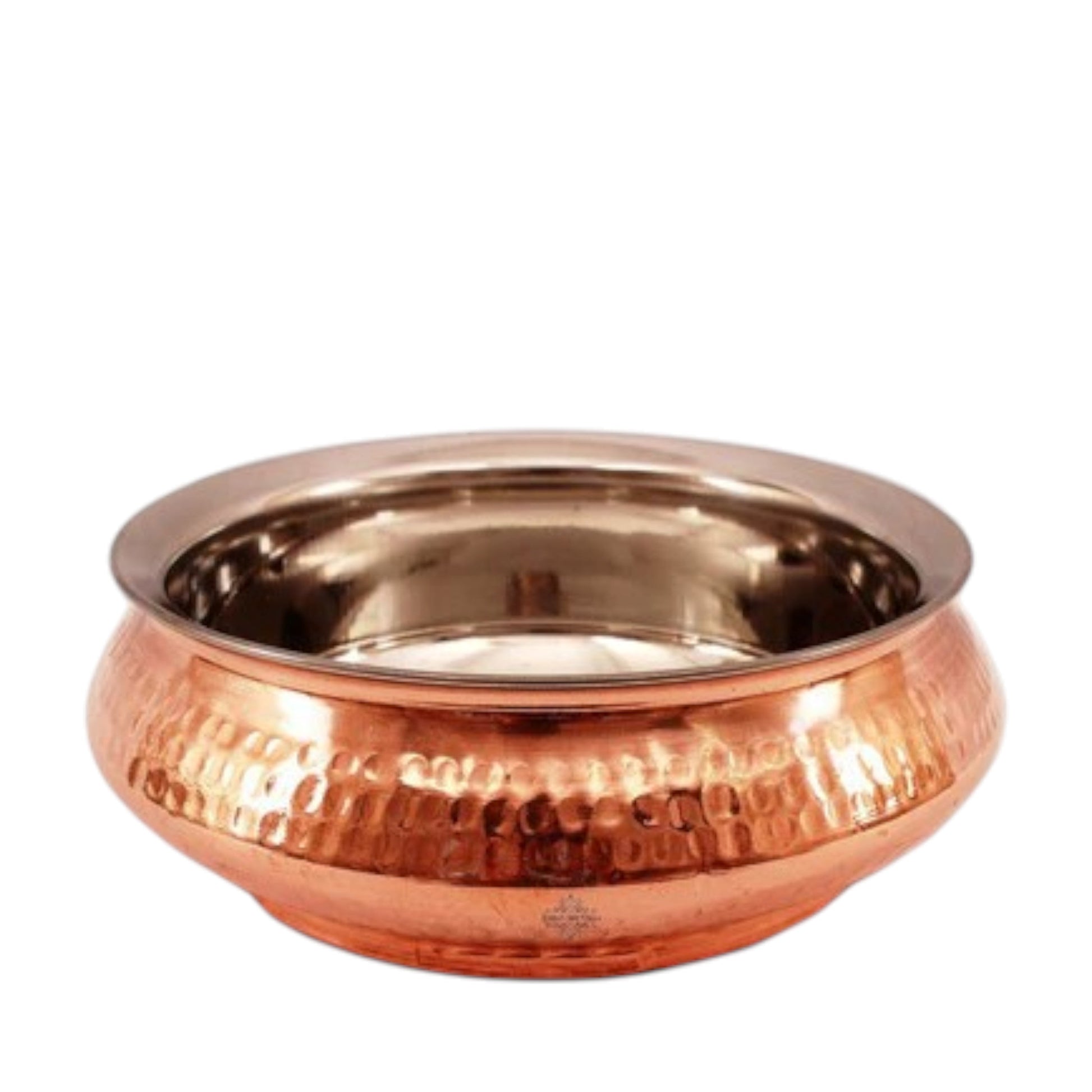 Pure Steel Copper Serving Set Bucket, Punjabi Handi, Kadai, Handi