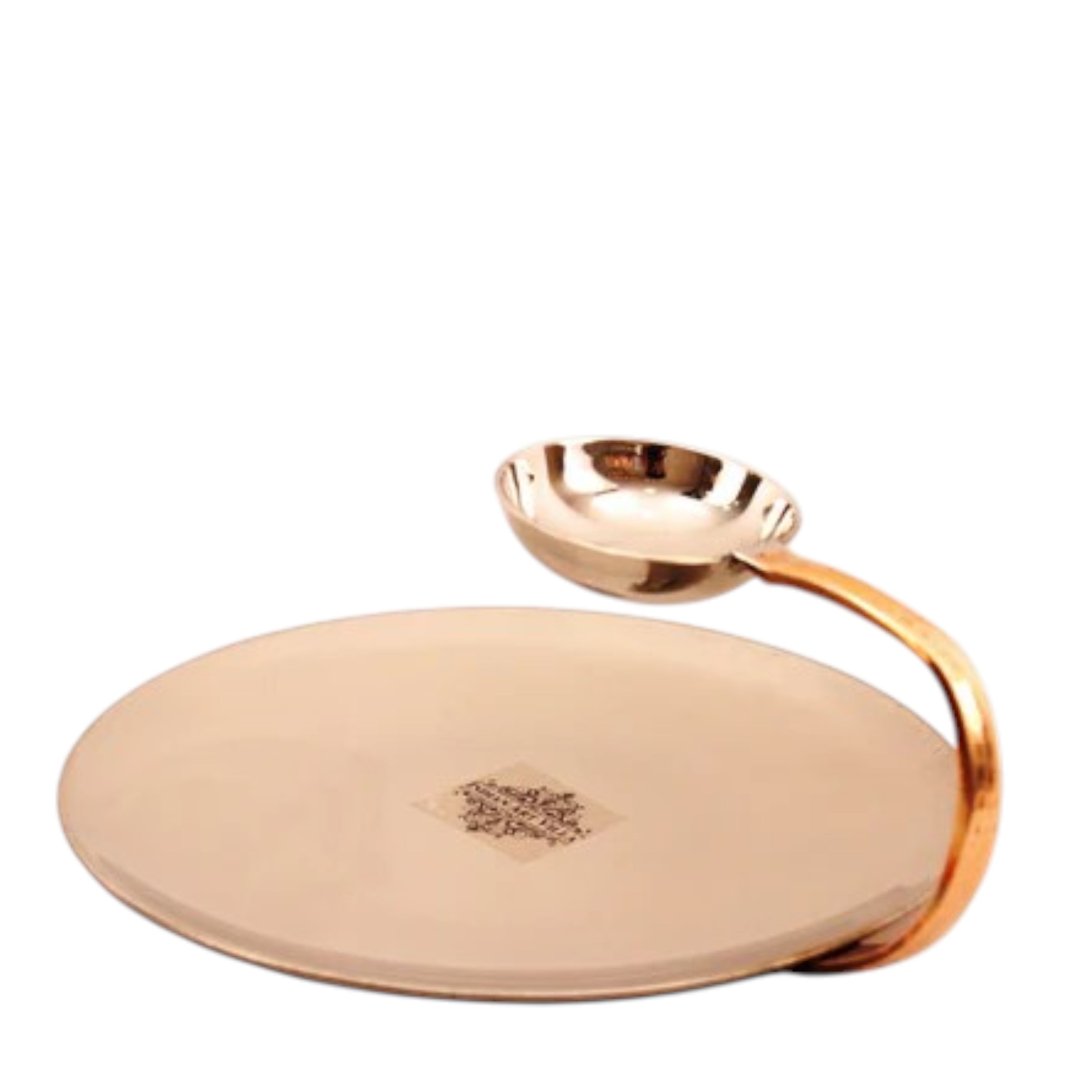 Handmade Pure Steel Copper Tawa with Attach Bowl & Sigdi Angeethi