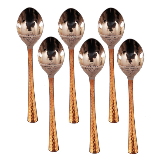 Pure Steel Copper Set of 6 Baby Spoon 16 cm