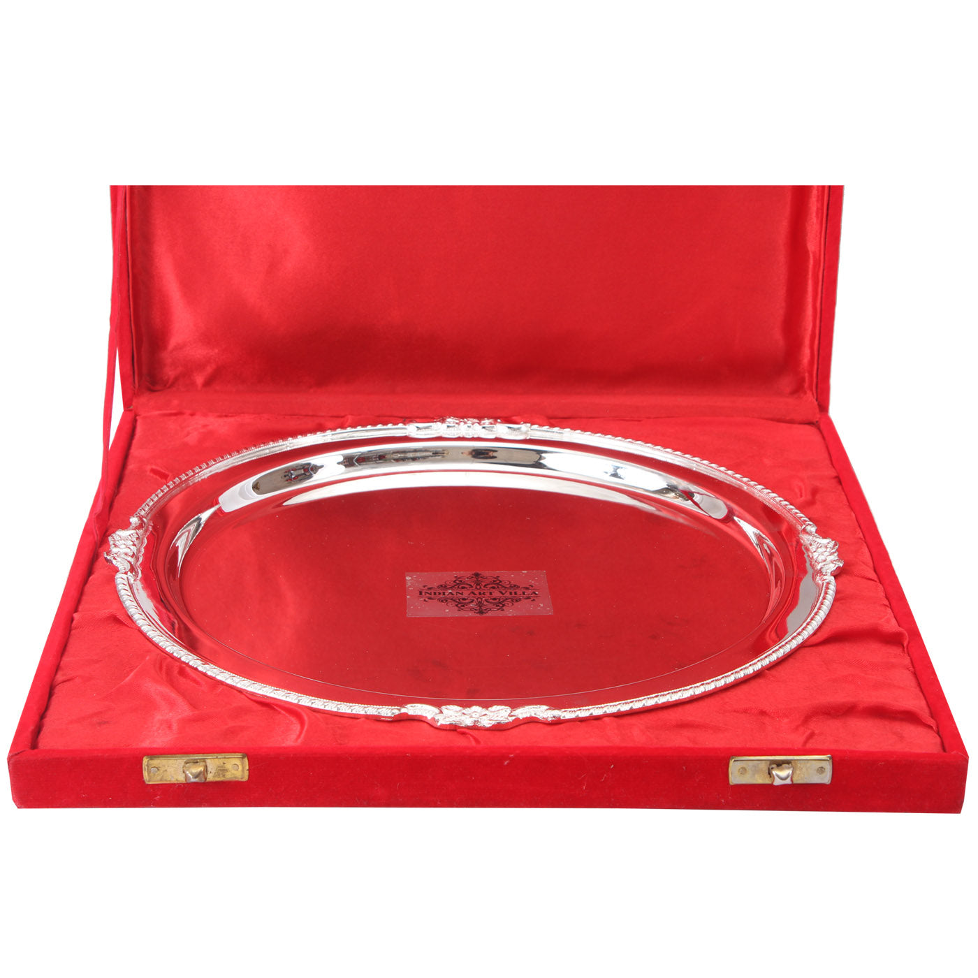 Pure Silver Plated Mirror Finish Plate|Tableware Decorative