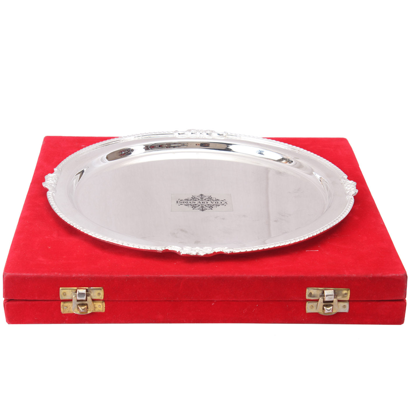 Pure Silver Plated Mirror Finish Plate|Tableware Decorative