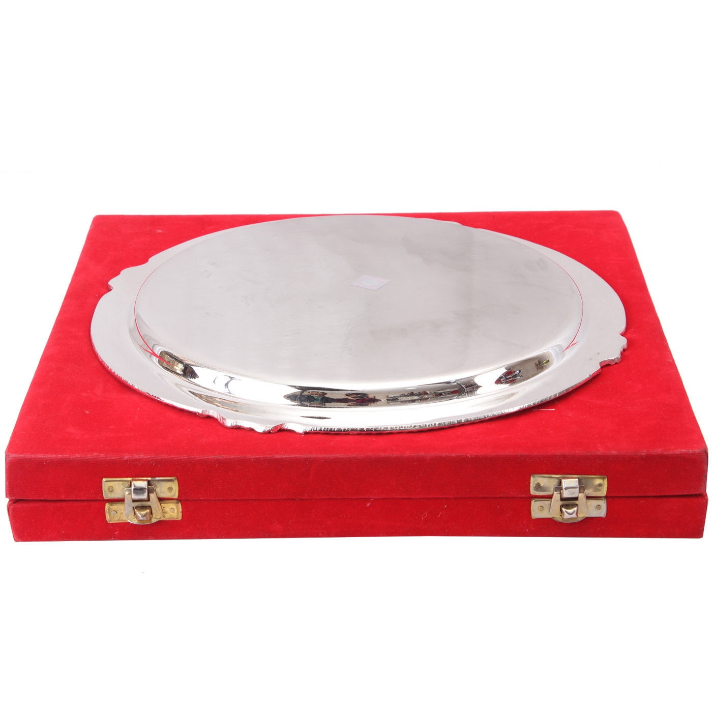 Pure Silver Plated Mirror Finish Plate|Tableware Decorative