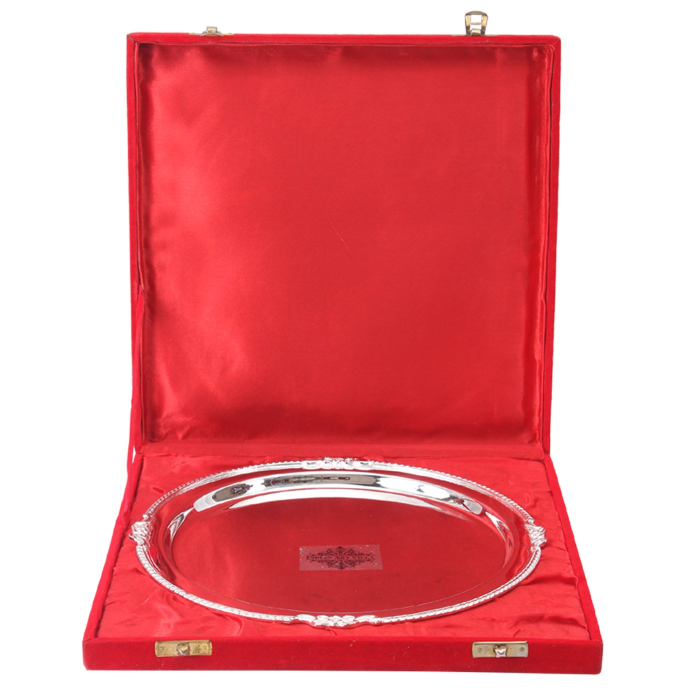 Pure Silver Plated Mirror Finish Plate|Tableware Decorative