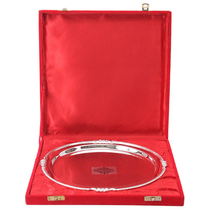 Pure Silver Plated Mirror Finish Plate|Tableware Decorative