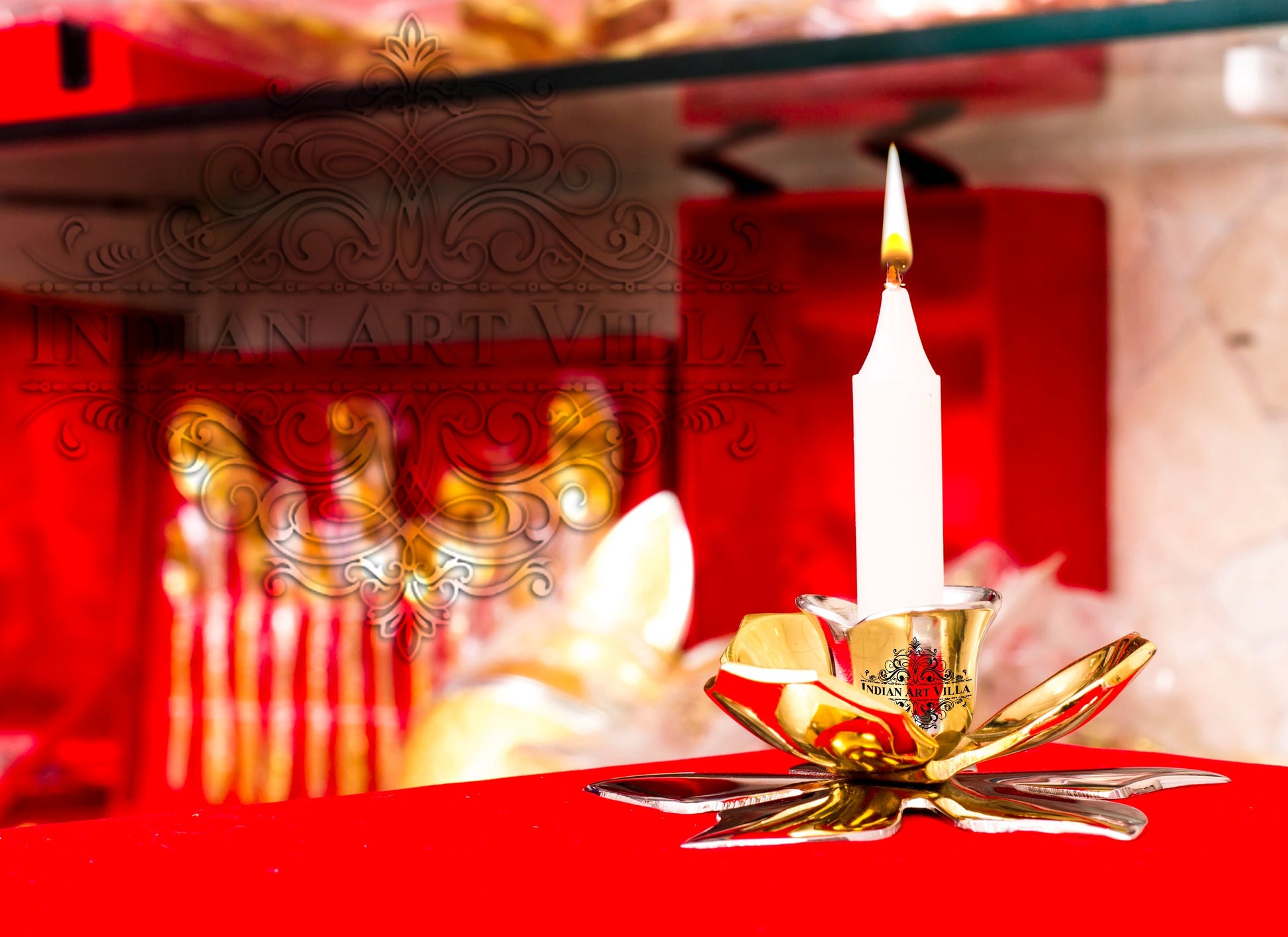 Flower Design 1 Steps Candle Stand