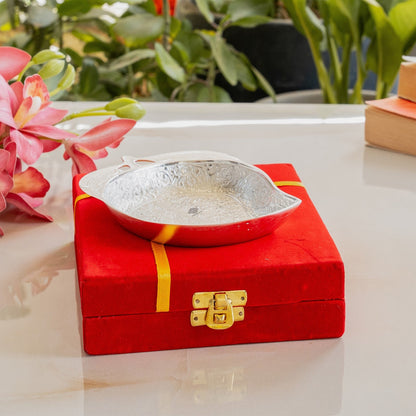Pure Silver Plated Mango Shape Bowl 100 ML