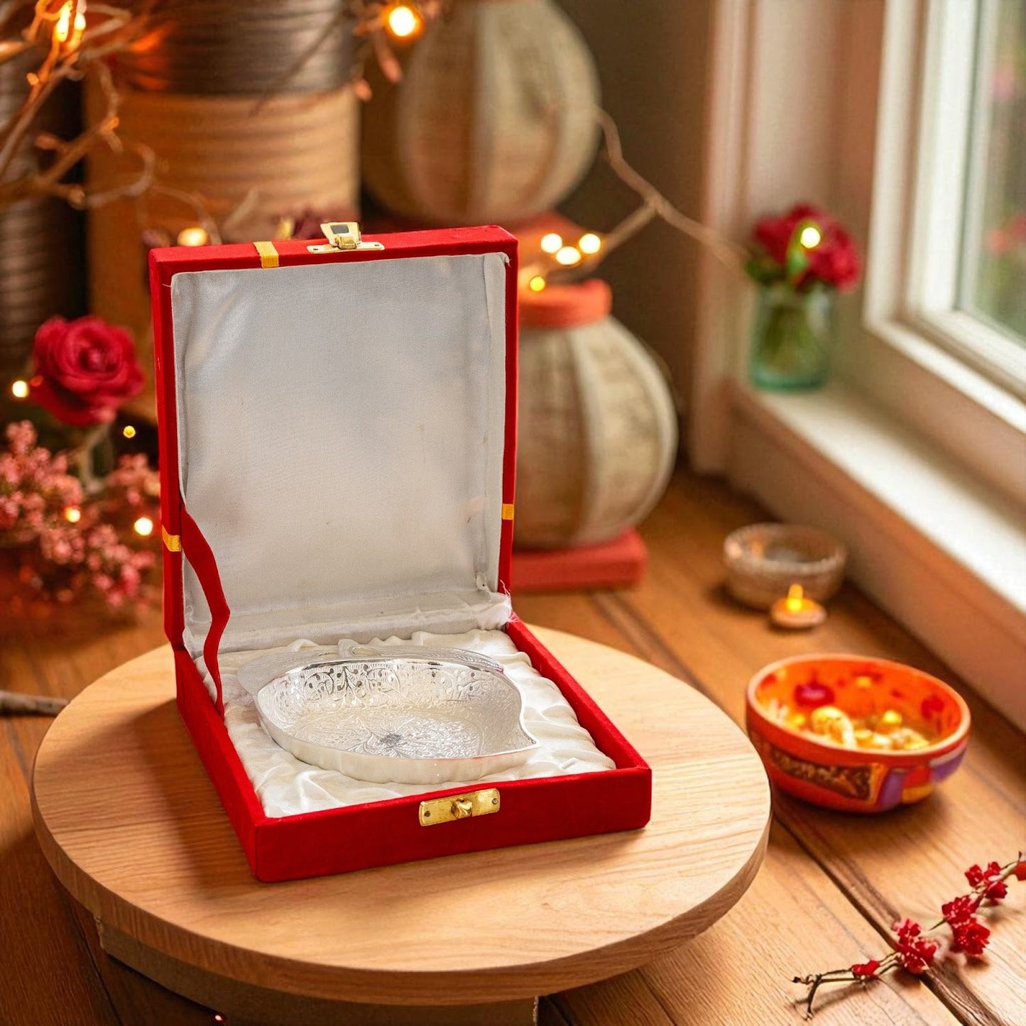 Pure Silver Plated Mango Shape Bowl 100 ML