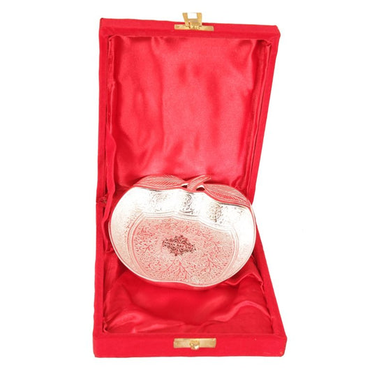 Silver Plated Apple Design Bowl 150 ML with Box