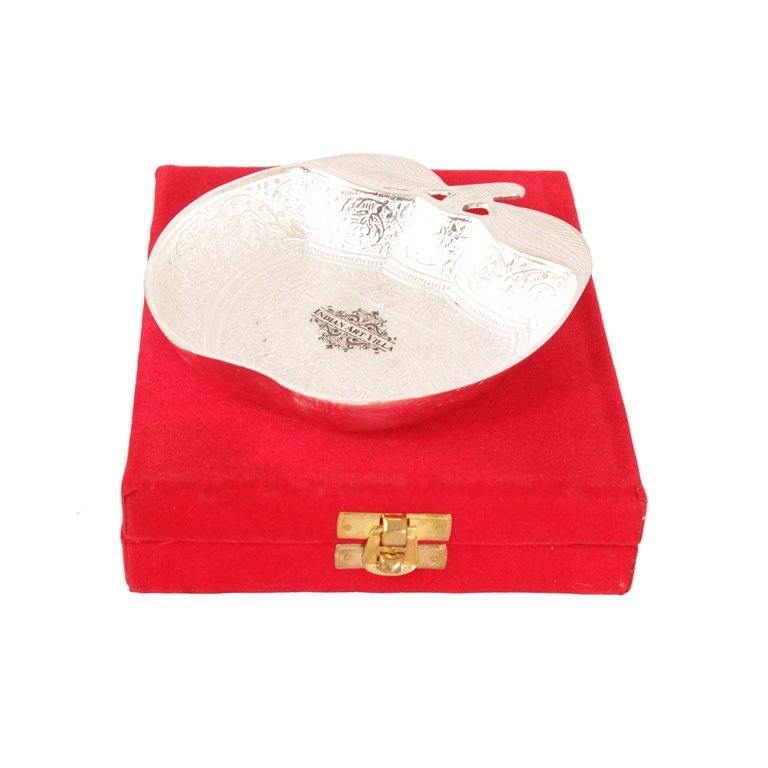 Silver Plated Apple Design Bowl 150 ML with Box