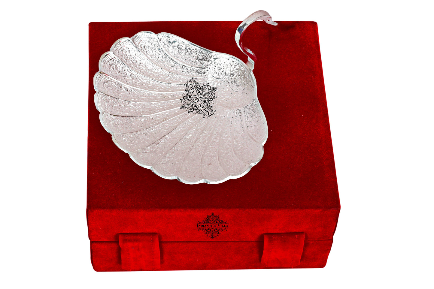 Pure Silver Plated Handmade Duck Design Bowl