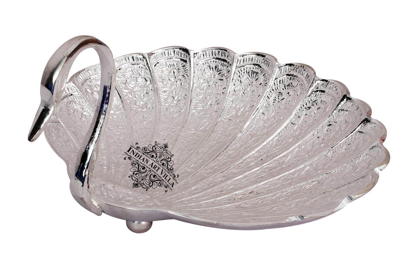 Pure Silver Plated Handmade Duck Design Bowl