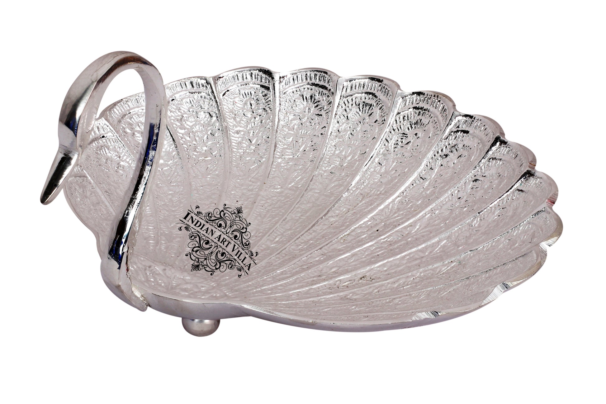 Pure Silver Plated Handmade Duck Design Bowl