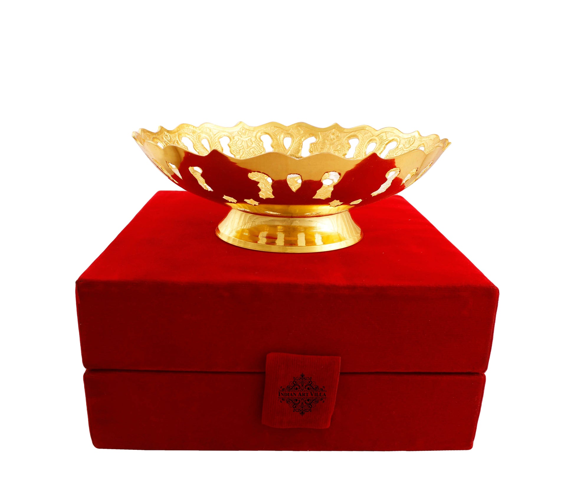 Handmade Pure Silver & Gold Plated Designer Decorative Bowl,