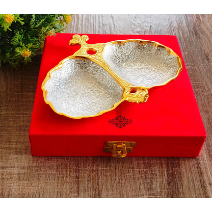 Silver-plated gold Polished aluminum Decorative Platter