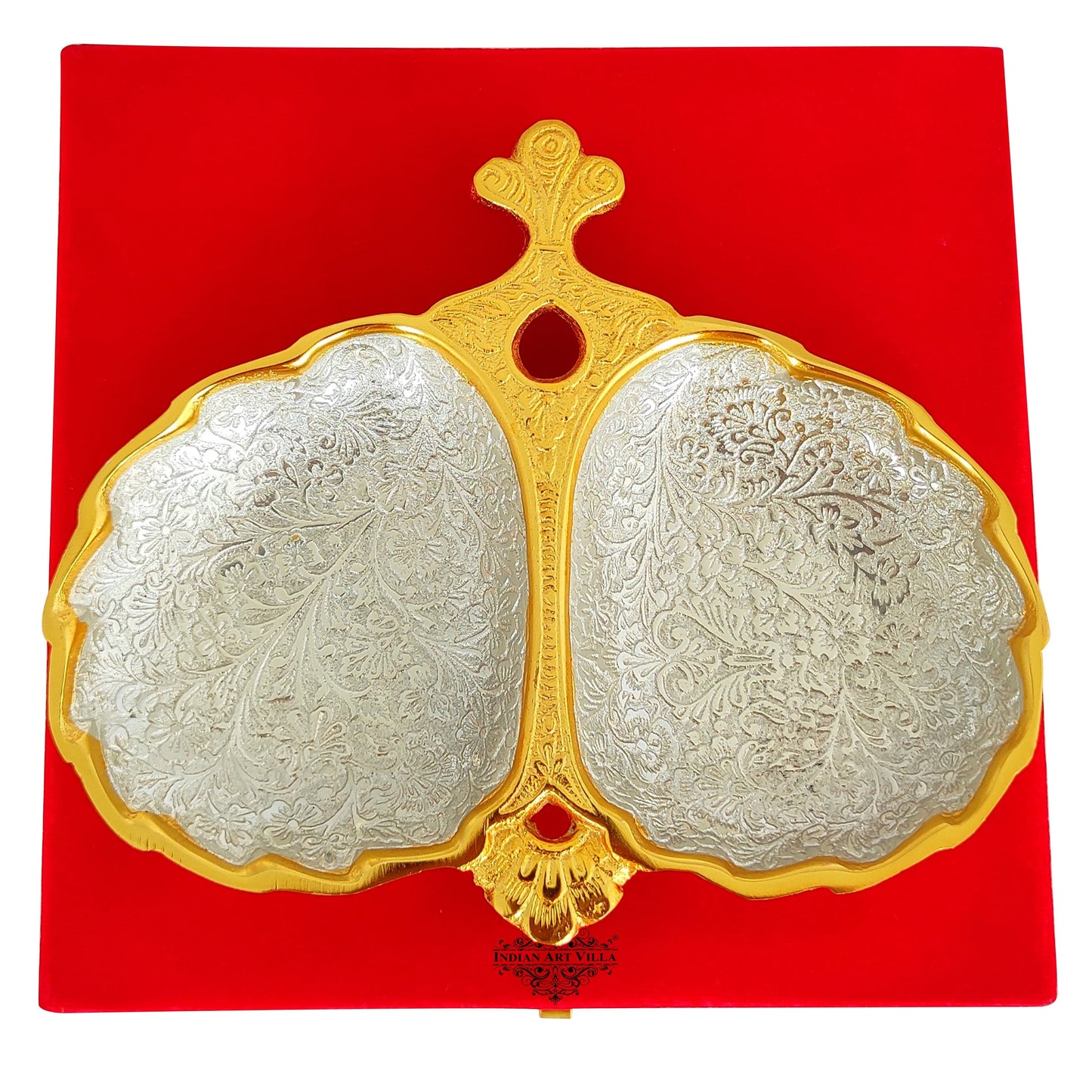 Silver-plated gold Polished aluminum Decorative Platter