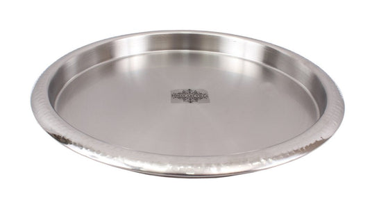 Pure Steel Plain Bar Tray -34.54 cm Diameter