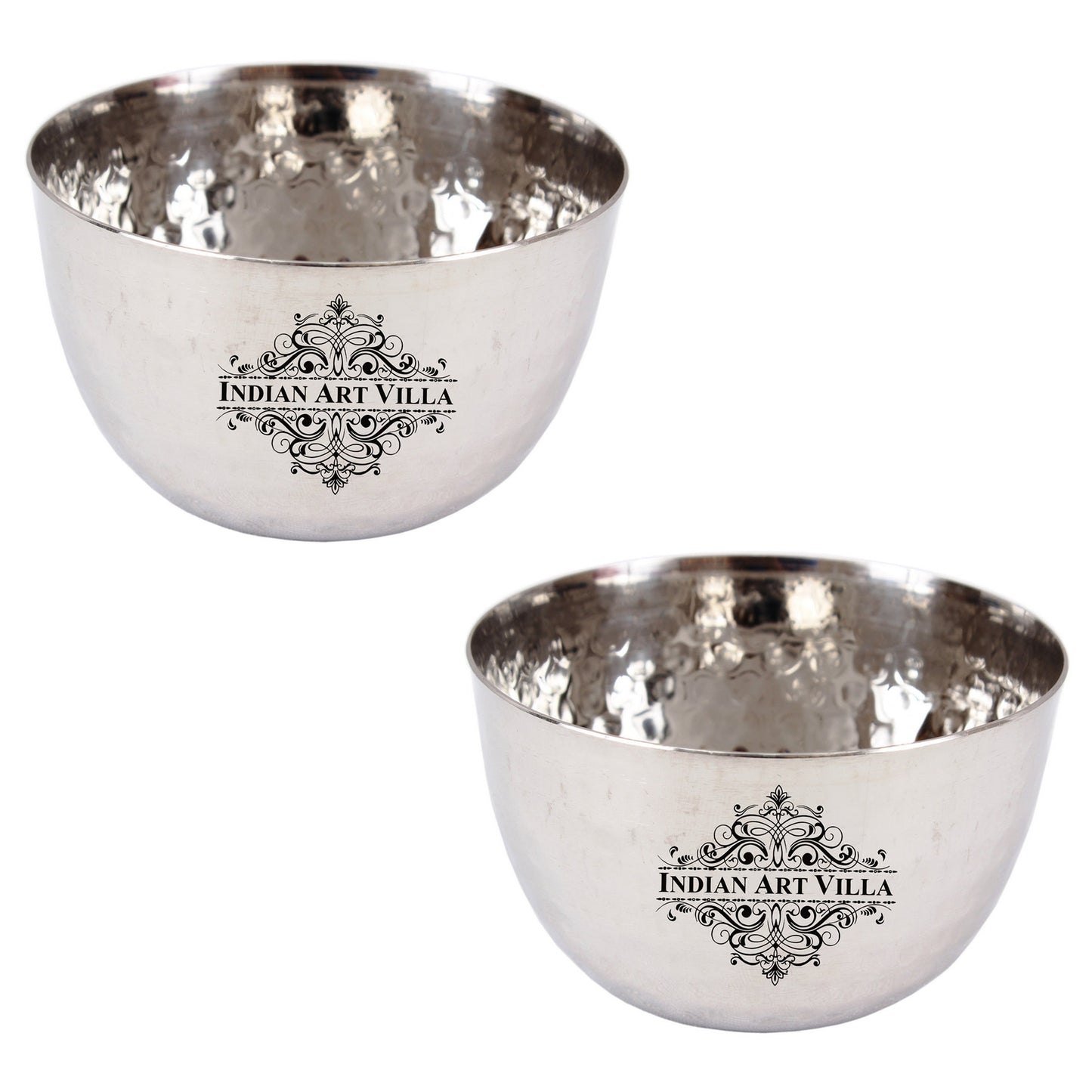 Steel Hammered Design Bowl 200 ML