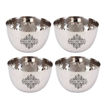 Steel Hammered Design Bowl 200 ML